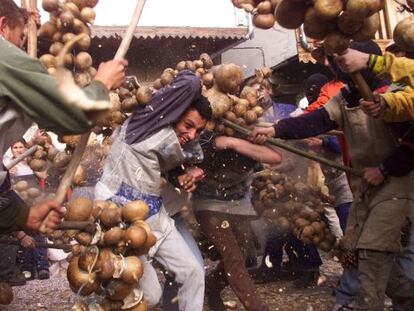 Fiesta de Peropalo en Villanueva de la Vera (C&aacute;ceres).