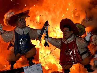 Fallas de Valencia, la cremà de los Ninots.