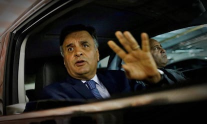 Aécio Neves foi alvo da Operação Ross nesta terça-feira.