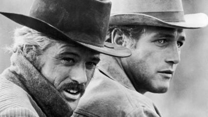 Robert Redford e Paul Newman em ‘Butch Cassidy’.