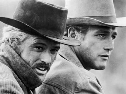 Robert Redford e Paul Newman em ‘Butch Cassidy’.