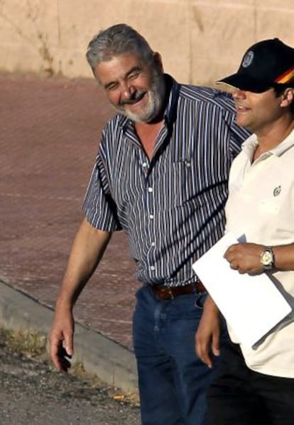 El narcotraficante Laureano Oubiña abandona la cárcel el pasado 17 de julio.