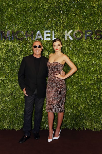 Michael Kors y Miranda Kerr.