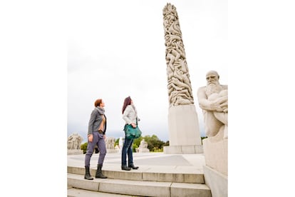 El parque Vigeland, con esculturas del escultor noruego Gustav Vigeland, en Oslo.