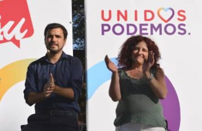 Podemos has teamed up with United Left, whose leader Alberto Garzón is pictured above, to run together as Unidos Podemos (United We Can).