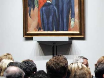 Subasta de <i>Berliner Strassenszene, </i>de Kirchner, el miércoles en Nueva York.