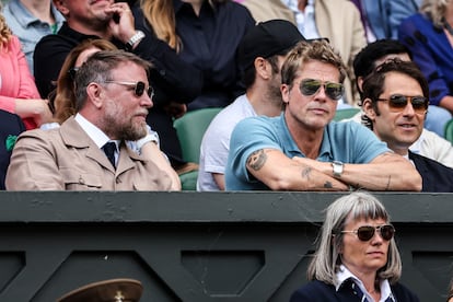 Brad Pitt y Guy Ritchie Wimbledon