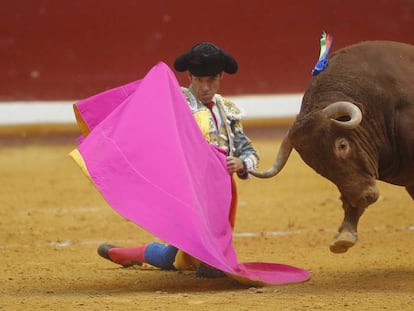 Jos&eacute; Tom&aacute;s, ayer en la plaza de toros de San Sebasti&aacute;n.