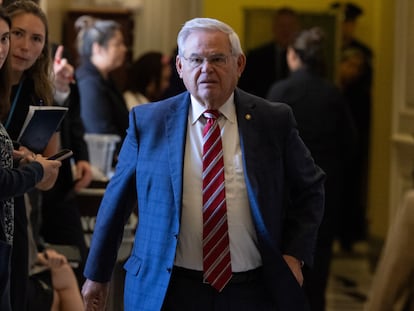 El senador demócrata Bob Menendez, el 4 de octubre pasado, en el Capitolio.