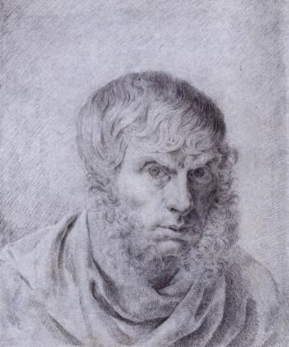 'Autorretrato de 1810', del pintor alemán Caspar David Friedrich, que plasmó en arte las ideas románticas.