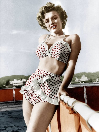 En los inicios de su carrera, Marilyn Monroe adoptó la estética 'pin-up' como pocas han sabido representarla. En la imagen, la actriz en 1954.