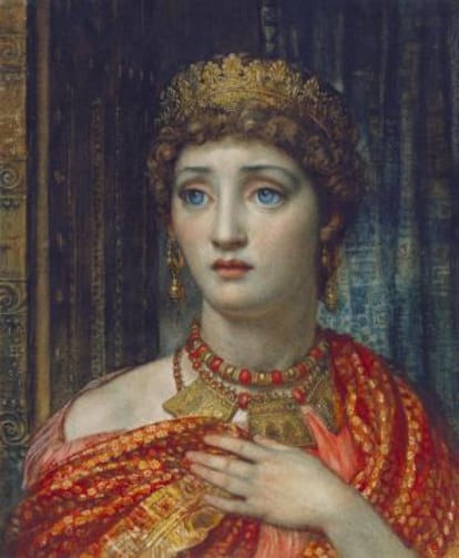 'Helena', acuarela de Edward John Poynter de 1887 que figura en la exposición.