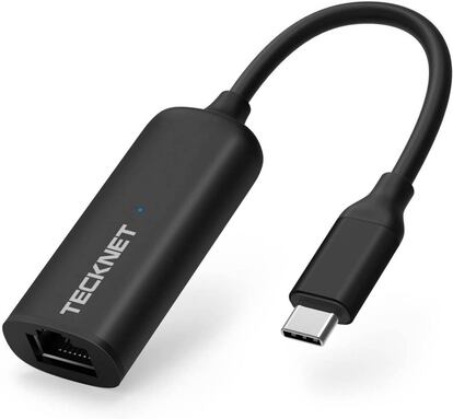 Puerto ethernet para USB-C sin conector de carga.