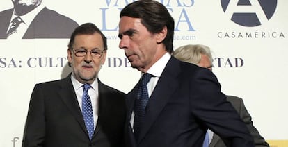 Mariano Rajoy y José María Aznar.