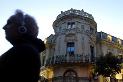 Fachada de la sede madrileña de la Sociedad General de Autores de España.