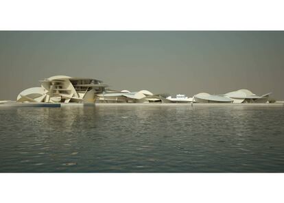 Si los planes no fallan, a finales de marzo se inaugurará el último icono del francés Jean Nouvel en el Medio Oriente, tras su cúpula para el Louvre Abu Dhabi. Si allí levantaba una enorme celosía a modo de cielo estrellado, en el se ha inspirado en un icono del mundo árabe como es la rosa del desierto, aunque hay quien más bien lo ha comparado con un área de aparcamiento para ovnis. Estamos de acuerdo en que algo de extraterrestre hay en él, ya que es difícil asociarlo con otras construcciones conocidas.