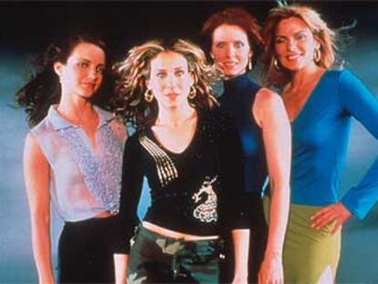 Las cuatro protagonistas de la serie <i>Sexo en Nueva York.</i>