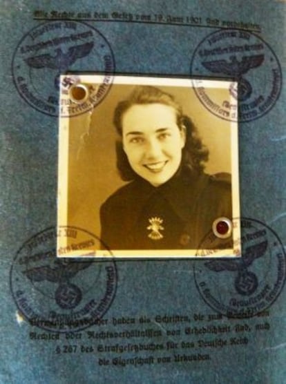 María Cristina de Orive, enfermera en la División Azul.