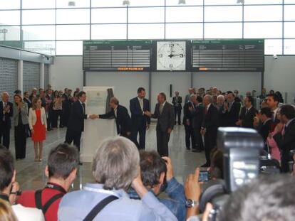 Acto de inauguraci&oacute;n de la nueva estaci&oacute;n del AVE en Villena. 