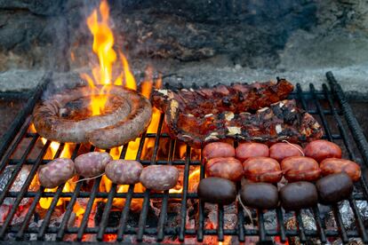 Carne a la parrilla.