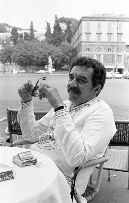 Gabriel García Márquez, en Roma, en 1969.