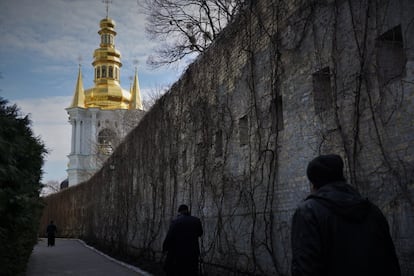 Recinto del Monasterio de las Cuevas en Kiev, el 28 de marzo de 2022.