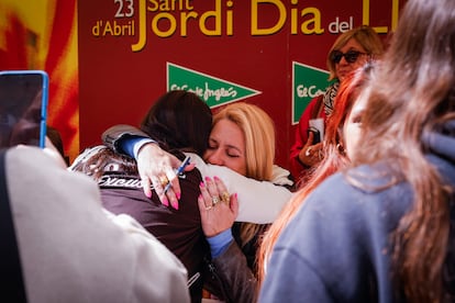  Henar Álvarez, en la diada de Sant Jordi en Barcelona. 