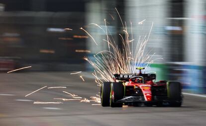 Carlos Sainz en el GP de Singapur