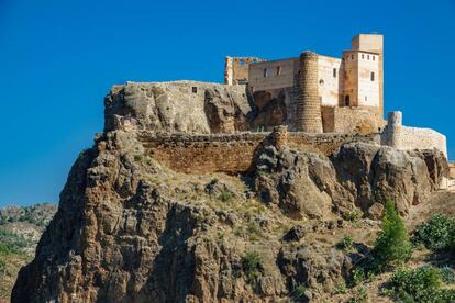 El castillo de Cofrentes (Valencia).