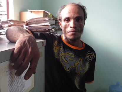 Antonio Pereira de Sena huyó recientemente de la hacienda en la que trabajaba en condiciones de esclavitud.