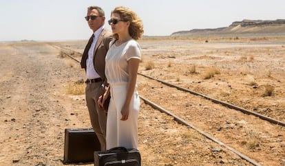 Daniel Craig y Lea Seydoux en una escena de la película 'Spectre'.