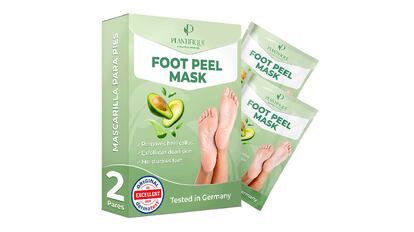 mascarilla exfoliante pies, mascarilla exfoliante pies amazon, mascarilla pies aguacate, ¿cuánto tiempo se debe dejar la mascarilla para pies?, mascarilla pies aceite de aguacate