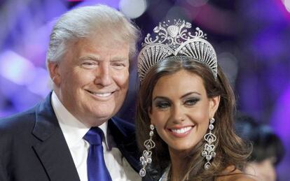 Donald Trump en una foto de archivo con Miss USA 2013, Erin Brady