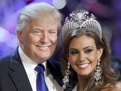 Donald Trump en una foto de archivo con Miss USA 2013, Erin Brady