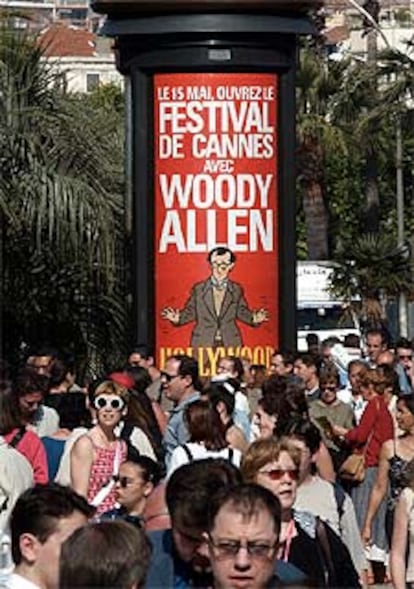 Cartel del Festival de Cannes para anunciar un filme de Woody Allen.