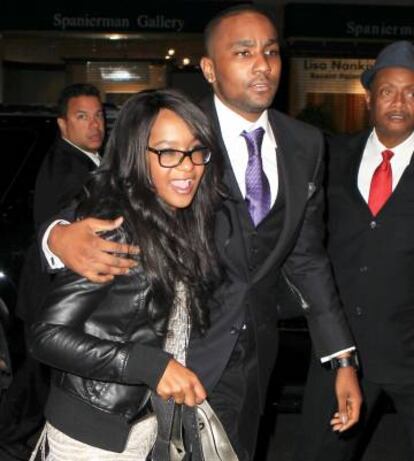 Bobbi Kristina y Nick Gordon en Nueva York en 2012.