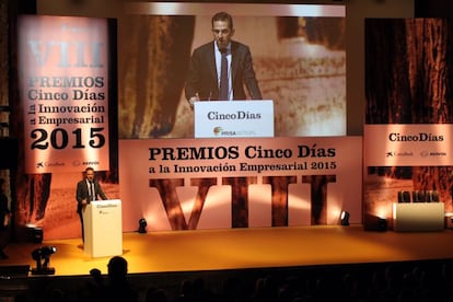 &Iacute;&ntilde;igo Fern&aacute;ndez de Mesa, secretario de Estado de Econom&iacute;a y Apoyo a la Empresa durante su intervenci&oacute;n en la gala de los Premios Cinco D&iacute;as.