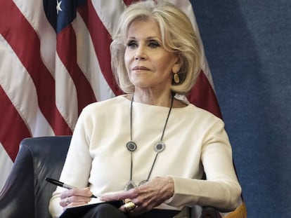 Jane Fonda, en un evento celebrado en el National Press Club, de Washington el 17 de diciembre.