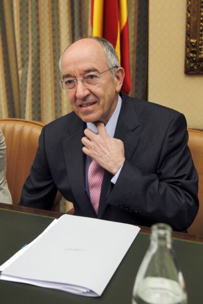 Fernández Ordóñez, en una comparecencia en el Congreso.