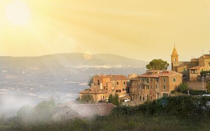 Cittá della Pieve, pueblo natal del pintor.