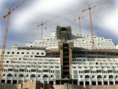 Instalaciones del hotel de El Algarrobico.