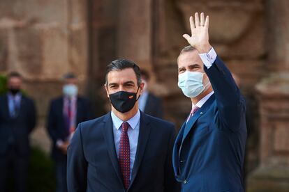 El presidente Sánchez y Felipe VI, a finales del pasado julio.