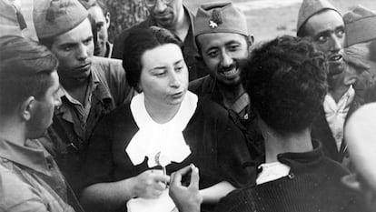La alemana Ilse Wolff, enviada de 'Mundo Obrero' al frente de Córdoba durante la Guerra Civil.