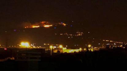 Nuevo incendio en la zona de Cazadores en Telde (Gran Canaria)