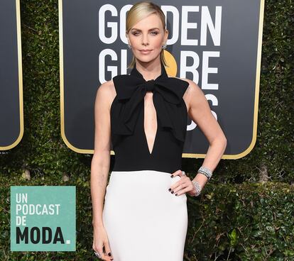 Charlize Theron fue una de las mejor vestidas de la noche.