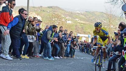 Contador, durante la quinta etapa de la Tirreno-Adriático.