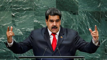 Nicolás Maduro, nesta quarta-feira, na Assembleia Geral da ONU