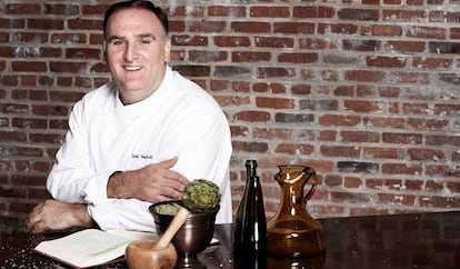 El chef José Andrés, en su restaurante en Las Vegas en 2011.