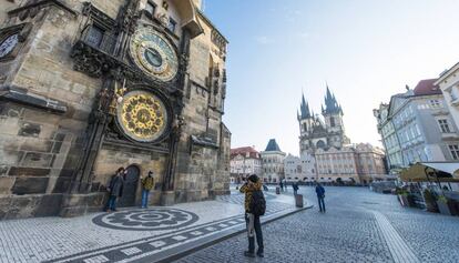 El reloj astronómico de Praga.