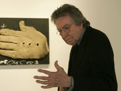 El pintor Antoni Tàpies, retratado en Madrid en 2006.